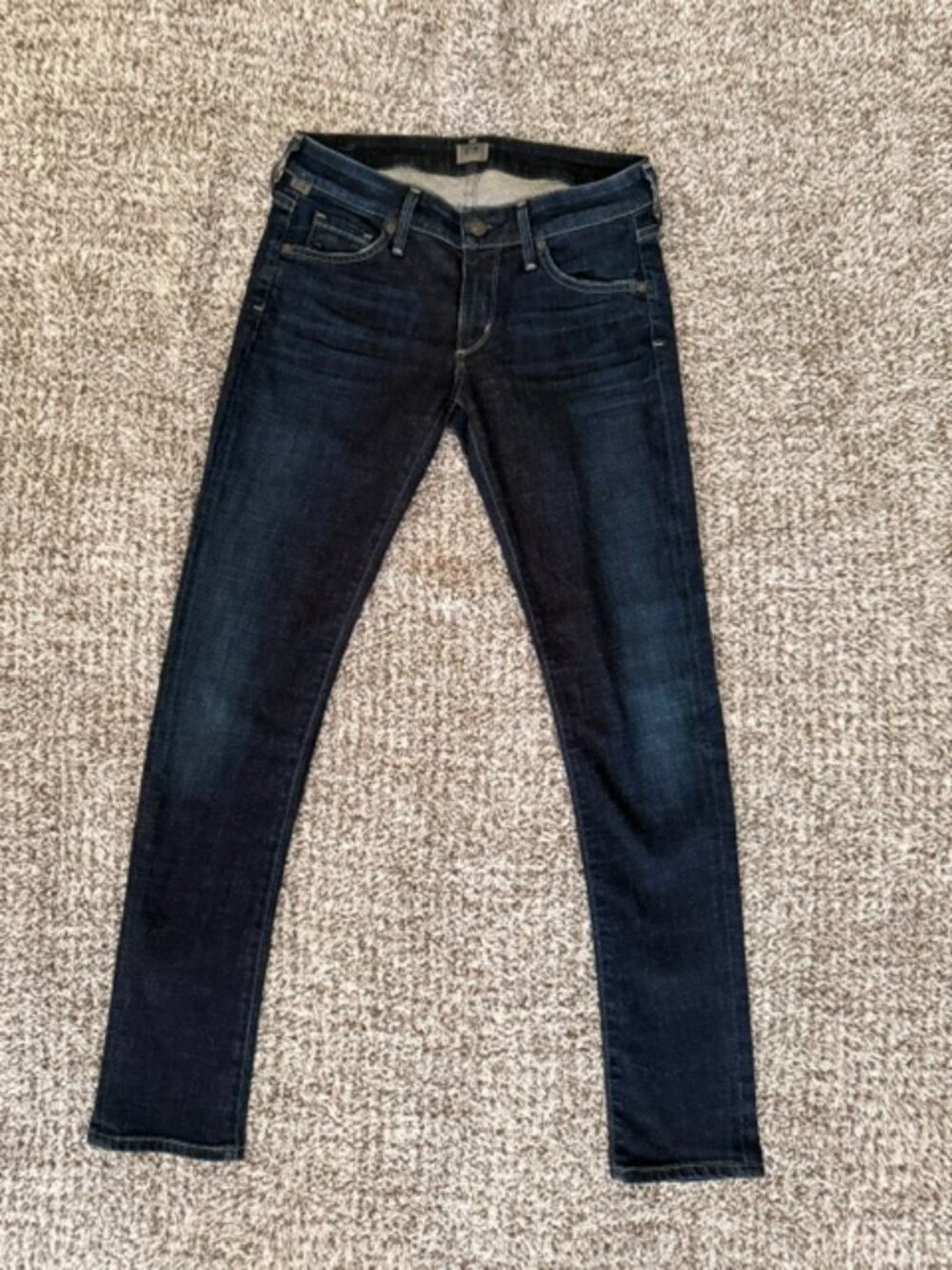 Citizens of Humanity Racer Low-Rise Skinny jeans- Size 27 Waist, Color Solstice